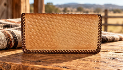 Leather WalletTAN LACED BASKETWEAVE ROPER'S WALLET - Saddle StyleCatalog 2019Coblentz LeatherSaving Shepherd