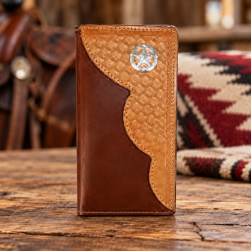 Leather WalletTAN STAR ROPER'S WALLET - Saddle StyleCatalog 2019Coblentz LeatherSaving Shepherd