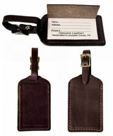 Luggage TagLEATHER LUGGAGE TAG - Amish Handcrafted Full-Grain Travel Bag IDgenuine leatherleatherSaving Shepherd