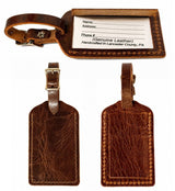 Luggage TagLEATHER LUGGAGE TAG - Amish Handcrafted Full-Grain Travel Bag IDgenuine leatherleatherSaving Shepherd