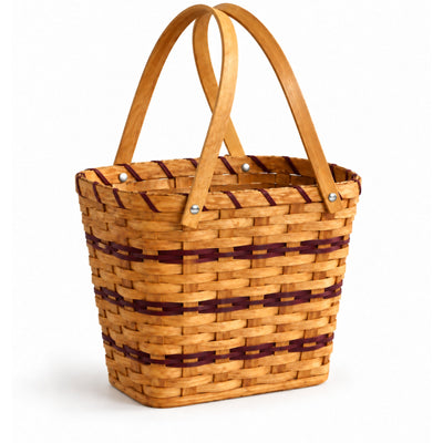 Magazine BasketLarge Wood-Splint Magazine Basket | Amish MadeAmerican-HandcraftedAmish-HandwovenSaving Shepherd