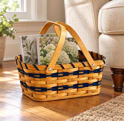 Magazine BasketSmall Magazine Basket | Handwoven by Amish ArtisansAmerican-HandcraftedAmish-HandwovenSaving Shepherd
