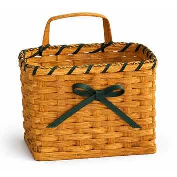Mail OrganizerMedium Mail Basket with Bow | Amish HandwovenAmish-HandwovenbasketsSaving Shepherd