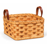 Napkin BasketMedium Napkin Basket with Leather Handles | Amish HandwovenAmish-HandwovenbasketsSaving Shepherd