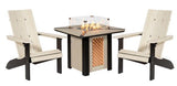 Outdoor Furniture3 PIECE BERKSHIRE FIRE PIT SET - 30"sq Fire Table & 2 Adirondack ChairsAdirondackcampfireSaving Shepherd