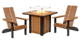Outdoor Furniture3 PIECE BERKSHIRE FIRE PIT SET - 30"sq Fire Table & 2 Adirondack ChairsAdirondackcampfireSaving Shepherd