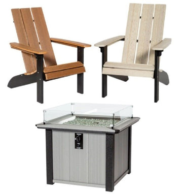 Outdoor Furniture3 PIECE KENSINGTON FIRE PIT SET - 35