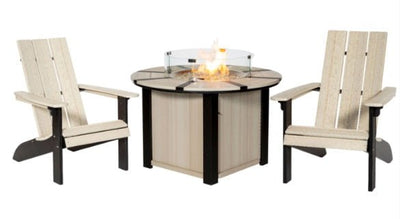 Outdoor Furniture3 PIECE SAVANNAH FIRE PIT SET - 40" Fire Table & 2 Adirondack ChairsAdirondackcampfireSaving Shepherd