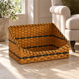 Pet Bed BasketLarge Pet Bed Basket with Optional Plaid Cushion | Amish HandwovenAmerican-HandcraftedAmish-HandwovenSaving Shepherd