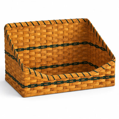 Pet Bed BasketLarge Pet Bed Basket with Optional Plaid Cushion | Amish HandwovenAmerican-HandcraftedAmish-HandwovenSaving Shepherd