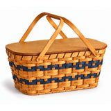 Picnic BasketMedium Picnic Basket with Wooden Tray | Amish HandwovenAmerican-HandcraftedAmish-HandwovenSaving Shepherd