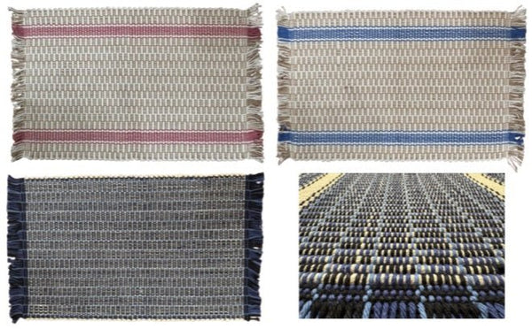 Placemat4 PIECE PLACEMAT SET - Amish Hand Woven All Natural Cotton Fiberscountry accentcountry accentsSaving Shepherd