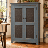 Punched Tin PanelsExtended Diamond Tin Cabinet Panels — Single, Set of 2 or 4Category: Cabinet PanelsFinish: Kettle BlackSaving Shepherd