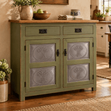 Punched Tin PanelsHorizontal Wheat Tin Cabinet Panels — Single, Set of 2 or 4Category: Cabinet PanelsMade in the USASaving Shepherd