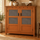 Punched Tin PanelsHorizontal Willow Tin Cabinet Panels — Single, Set of 2 or 4Category: Cabinet PanelsHandcrafted in PennsylvaniaSaving Shepherd