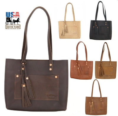 Purse"ROUTE 62" LEATHER SHOULDER TOTE BAG & PURSE - Amish Handmade in USAAmishbagSaving Shepherd