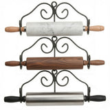 Rolling Pin Holder3 ROLLING PIN RACK SET - Wrought Iron Kitchen Wall Mount HoldersadjustableAmish BlacksmithSaving Shepherd