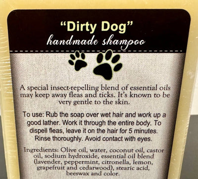 ShampooDIRTY DOG SHAMPOO BAR | Natural Pet Wash with Repellent for Cats & Dogsbar soapCatSaving Shepherd