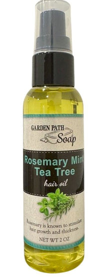 ShampooROSEMARY MINT TEA TREE HAIR OIL - Amish Handcrafted Shine Boosting Scalp & Hair Treatmentgeneral healthhair oilSaving Shepherd