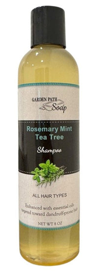 ShampooROSEMARY MINT TEA TREE LIQUID SHAMPOO - Amish Handcrafted All - Natural Sulfate - Free Hair Caregeneral healthherbSaving Shepherd