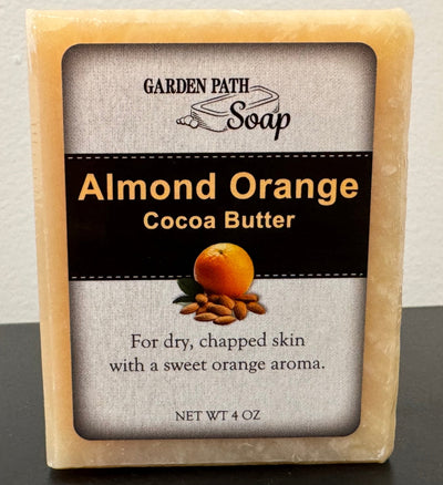 SoapALMOND ORANGE BAR SOAP - Amish Handcrafted with Cocoa Butterbar soapcocoa butterSaving Shepherd