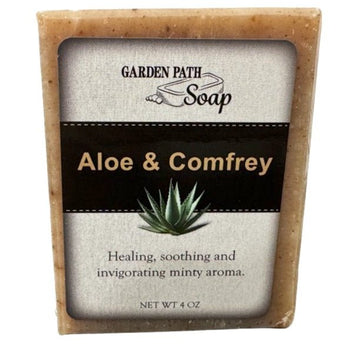 SoapALOE & COMFREY BAR SOAP - Amish Handcrafted Calming Lavender Rosemary & Peppermintaloealoe veraSaving Shepherd