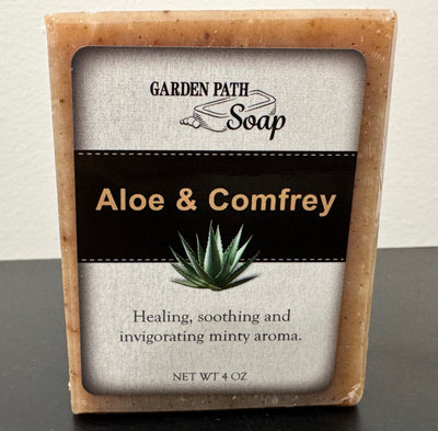 SoapALOE & COMFREY BAR SOAP - Amish Handcrafted Calming Lavender Rosemary & Peppermintaloealoe veraSaving Shepherd