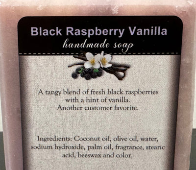 SoapBLACK RASPBERRY VANILLA BAR SOAP - Amish Handcrafted, Fruity, Creamy & All - Naturalbar soapblack raspberrySaving Shepherd