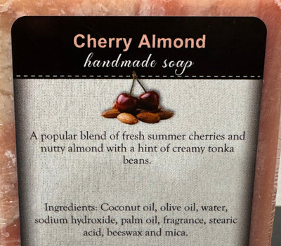 SoapCHERRY ALMOND BAR SOAP - All Natural Blend of Summer Cherries & Nutsbar soapcherriesSaving Shepherd