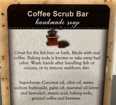 SoapCOFFEE SCRUB BAR SOAP - Amish Handcrafted Exfoliating, Energizing & All - Naturalbar soapcoffeeSaving Shepherd