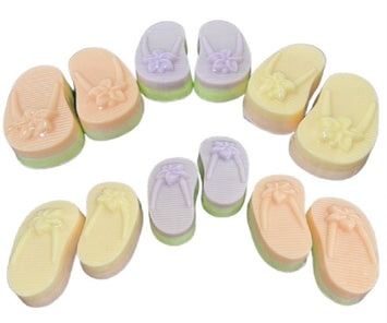 SoapFLIP FLOPS GLYCERIN SOAP - 4 Summer Scents for Dry Sensitive Skinbar soapflip flopsSaving Shepherd