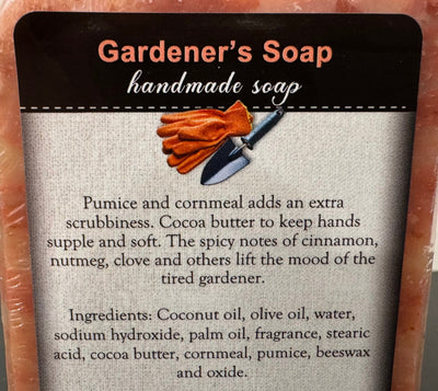 SoapGARDENER'S BAR SOAP - Amish Handcrafted Exfoliating, Fresh & All - Naturalbar soaphand soapSaving Shepherd
