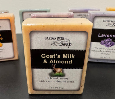 SoapGOAT'S MILK ALMOND BAR SOAP - Amish Handcrafted, Creamy, Nourishing & All - NaturalAlmondbar soapSaving Shepherd