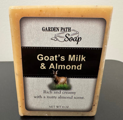 SoapGOAT'S MILK ALMOND BAR SOAP - Amish Handcrafted, Creamy, Nourishing & All - NaturalAlmondbar soapSaving Shepherd