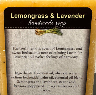 SoapLEMONGRASS LAVENDER BAR SOAP - Amish Handcrafted Fresh, Calming & All - Naturalbar soaphand soapSaving Shepherd