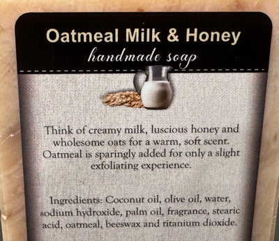 SoapOATMEAL MILK & HONEY BAR SOAP - Amish Handcrafted Gentle, Nourishing & All - Naturalbar soaphand soapSaving Shepherd