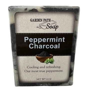 SoapPEPPERMINT CHARCOAL BAR SOAP - Amish Handcrafted Detoxifying, Cooling & All - Naturalbar soapcharcoalSaving Shepherd