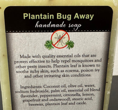 SoapPLANTAIN BUG AWAY BAR SOAP - Amish Handcrafted Herbal Protective & All - Naturalbar soapcitrusSaving Shepherd