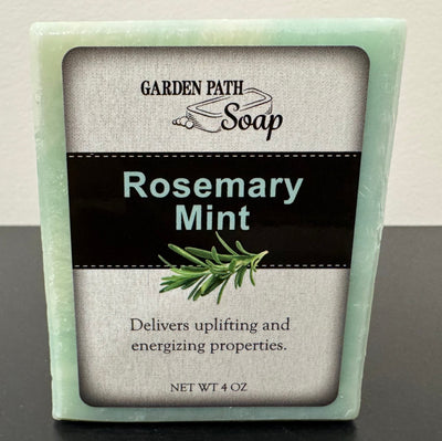 SoapROSEMARY MINT BAR SOAP - Amish Handcrafted Refreshing, Herbal Peppermintbar soaphand soapSaving Shepherd