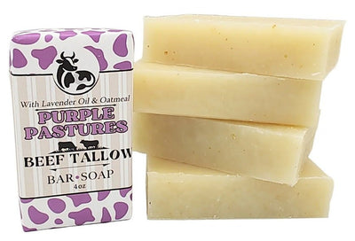 SoapTALLOW BAR SOAP - Grass Fed Beef Tallow Soothing Lavender & Colloidal OatmealACEbar soapSaving Shepherd