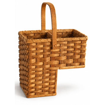 Stair BasketSmall Wood-Splint Step Basket | Amish MadeAmerican-HandcraftedAmish-HandwovenSaving Shepherd