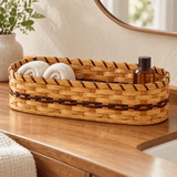 Storage BasketBathroom Organizer Basket | Amish Handwoven Wood SplintsAmish-HandwovenbasketsSaving Shepherd