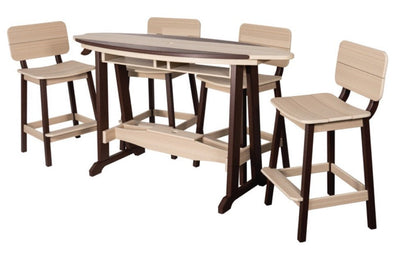 Table & Chairs6' SURFBOARD TABLE & 4 CHAIRS - 4 Season Poly Furniture SetbarbistroSaving Shepherd