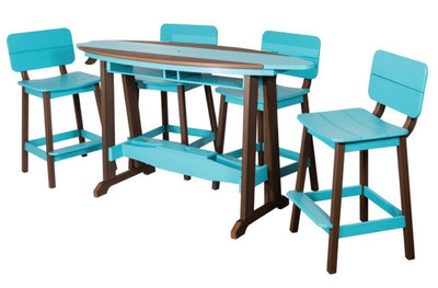Table & Chairs6' SURFBOARD TABLE & 4 CHAIRS - 4 Season Poly Furniture SetbarbistroSaving Shepherd