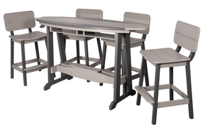 Table & Chairs6' SURFBOARD TABLE & 4 CHAIRS - 4 Season Poly Furniture SetbarbistroSaving Shepherd