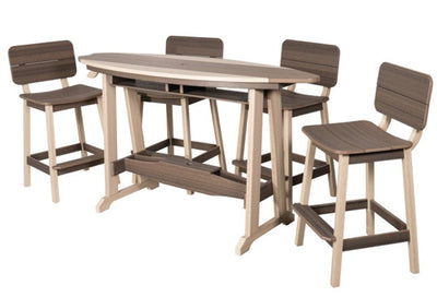 Table & Chairs6' SURFBOARD TABLE & 4 CHAIRS - 4 Season Poly Furniture SetbarbistroSaving Shepherd
