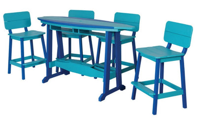 Table & Chairs6' SURFBOARD TABLE & 4 CHAIRS - 4 Season Poly Furniture SetbarbistroSaving Shepherd