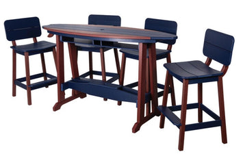 Table & Chairs6' SURFBOARD TABLE & 4 CHAIRS - 4 Season Poly Furniture SetbarbistroSaving Shepherd