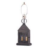 Table LampHarbor Chisel Punched Tin Table Lamp in Kettle BlacklampLightingSaving Shepherd