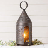 Table LampLARGE 36" TINNER'S ELECTRIC LANTERN with Candle in Kettle Black FinishlampLightingSaving Shepherd